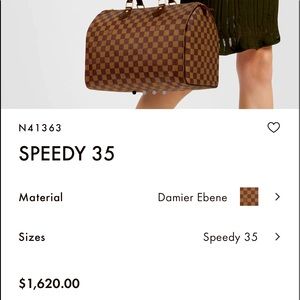 Beautiful LOUIS VUITTON SPEEDY 35 DAMIEN EBENE CANVAS